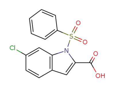 6-chloro-1-(phenylsulfonyl)-1H-indole-2-carboxylic acid